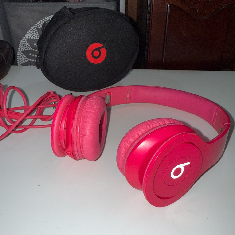Beats Pink Wired Headphones
